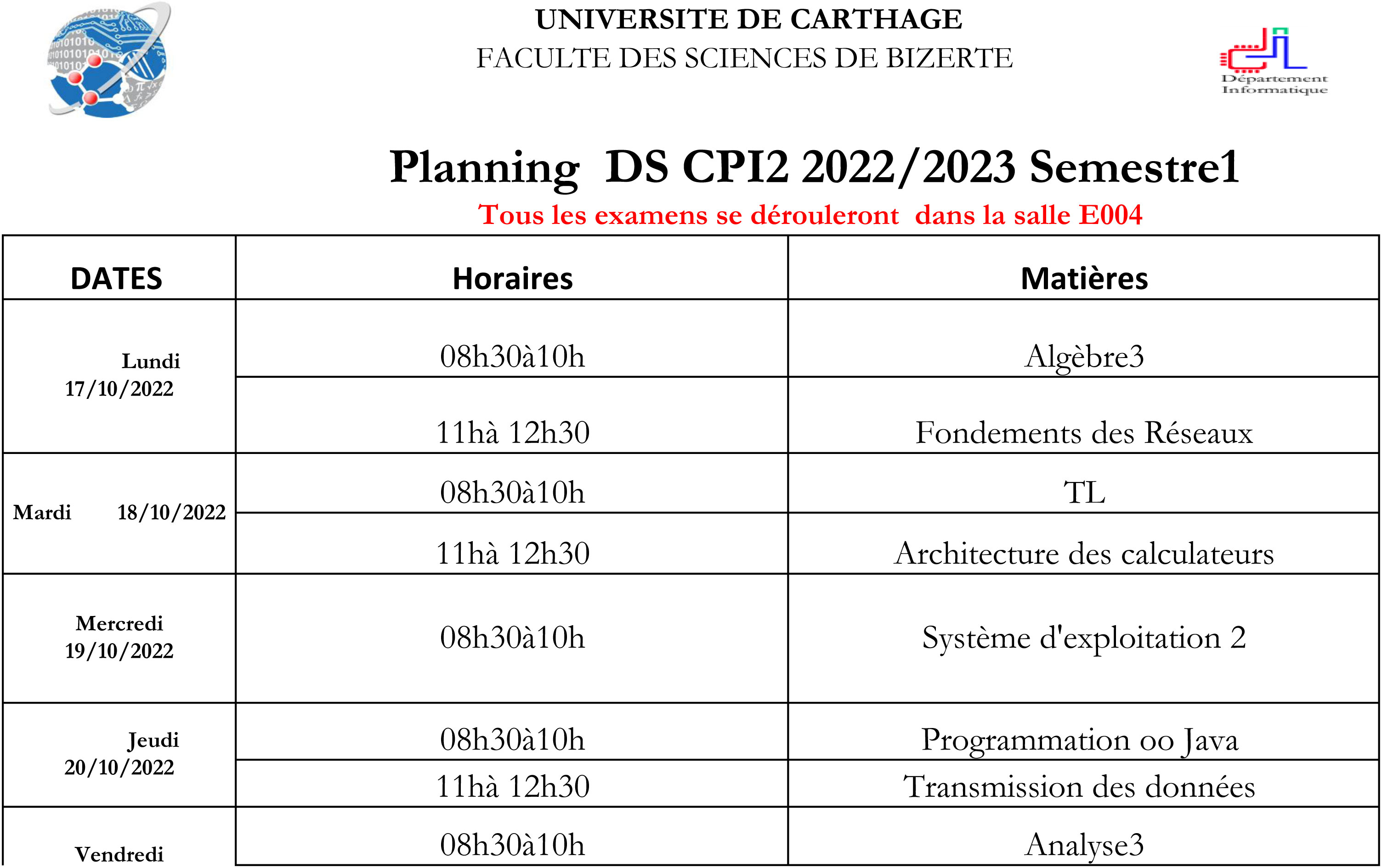 Planning DS CI CPI 3